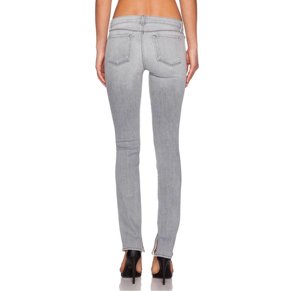 J Brand Rail Sweet Gray Distressed Slit Denim Jean - Picture 4 of 16